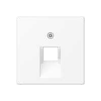 JUNG A Flow/A 550 Белый матовый Накладка на одинарные UAE-розетки