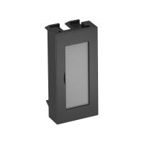 OBO Bettermann Заглушка с полем для маркировки, 0,5 модуля Modul45, 45х22,5 мм, черная