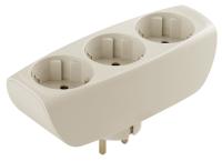 ЭРА SP-3e-I Тройник 3гн, c заземлением, со шторками