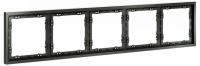 Рамка пластиковая VOLTUM S70 на 5 постов, (титан)