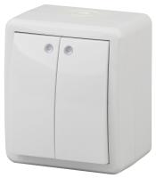 ЭРА 11-1405-01 Эксперт Белый Выключатель Выключатель 2-кл с подсветкой ОУ IP54