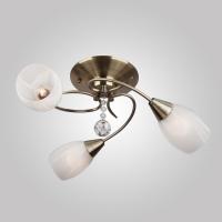 Люстра с плафонами 30100/3 античная бронза Eurosvet Virginia