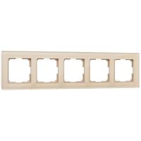 Рамка из стекла на 5 постов Favorit шампань W0051111