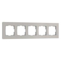 Рамка из стекла на 5 постов Senso дымчатый soft-touch W0053117