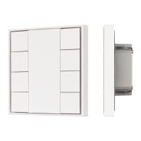 Arlight INTELLIGENT ARLIGHT Кнопочная панель KNX-301-22-8-SH-IN White (BUS, Frame) (IARL, IP20 Пластик, 3 года)