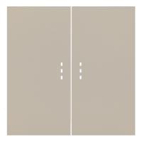 Клавиши для двухклавишного перекрестного выключателя с подсветкой, латте (35615 LT)