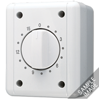 JUNG Белый Выключатель для накладного монтажа с часовым механизмом
