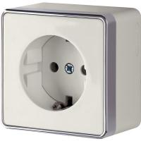 Розетка с заземлением и шторками Gallant (слоновая кость) WL15-02-02