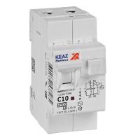 КЭАЗ АВДТ с защитой от сверхтоков OptiDin D63-23C10-AC-У3 (2P, C10, 100mA, 4,5кА)