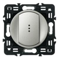 Legrand DIY Celiane Титан Переключатель на два направления с подсветкой