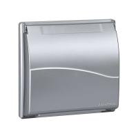 Simon Connect Алюминий Рамка с крышкой Cima Pro на 2 Сima-модуля