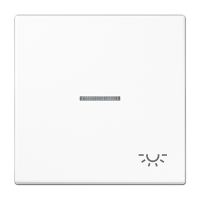 JUNG Клавиша для выключателя с подсветкой белая