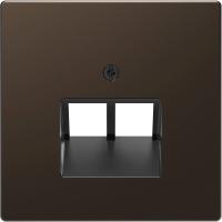 SE Merten D-Life Мокко Накладка центральная для розетки 2-ной RJ45