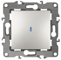 ЭРА 12-1102-15 Выключатель с подсветкой, 10АХ-250В, IP20, 12, Перламутр