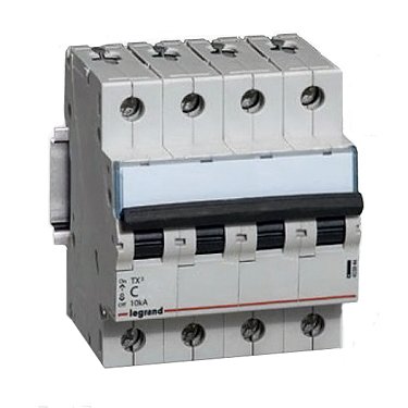 Legrand TX3 Автоматический выключатель 4P 32A (С) 6000/10kA