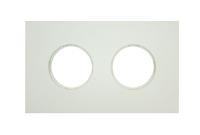 BIRONI Шедель Бриз Слоновая кость матовый Рамка 2-ая (скрытый монтаж)