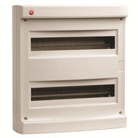 DKC Щиток настен.без двер.36мод.,IP40,сер.,с усил. клем.блок.2х87312