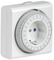 IEK РТМ-3 Розетка-таймер механический 15мин 24ч 96on/off 16А IP20