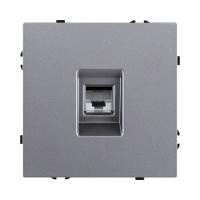 Розетка телефонная RJ11, серый Kollinger Eclipse EC-019GY