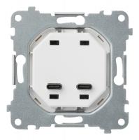 Механизм USB-зарядного устройства С/C, 60 Вт (32382)