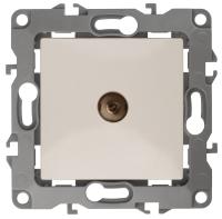 ЭРА 12-3102-02 Слоновая кость Розетка TV проходная, IP20, 12