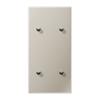 JUNG LS1912 Нержавеющая сталь Центральная плата, 2 поста, для вертикальной установки, тумблеры 2+2,конус; метал. исполнение