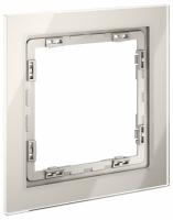 Рамка стеклянная VOLTUM S70 на 1 пост, (кашемир, стекло)