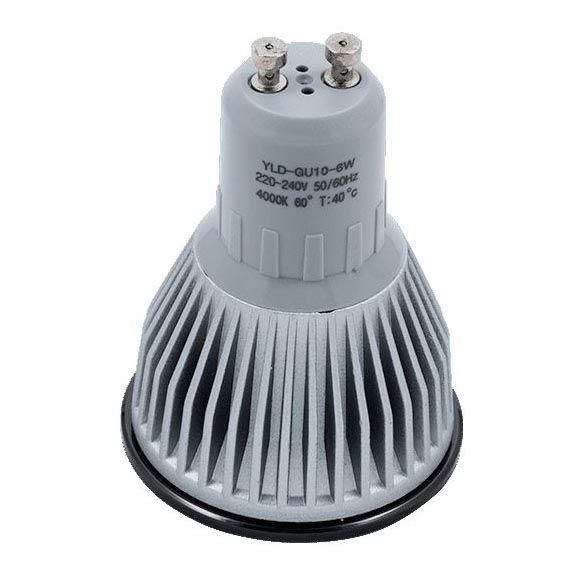 Лампочка светодиодная DesignLed GU10 6W 4000K прозрачная 002354