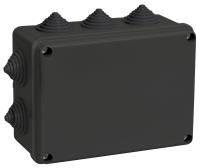 IEK Коробка расп. КМ41241 150х110х70мм IP44 10 вв. черная