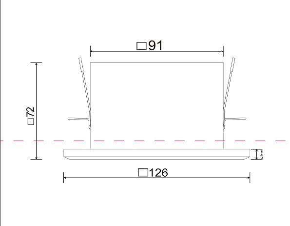 Встраиваемый светильник DL008-2-01-B Maytoni Metal Modern