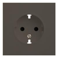 Лицевая панель для розетки 2к+з, капучино (35632 CP)