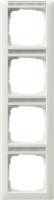 Gira Standard 55 Белый глянцевый Рамка 4-ая вертикальная с полем для надписи