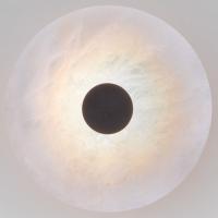 Светодиодный настенный светильник с мраморным рассеивателем 40340 LED черный Eurosvet Thasos