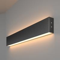 Линейный светодиодный накладной двусторонний светильник 53см 20Вт 3000К черная шагрень 101-100-40-53 Elektrostandard Grand a042923