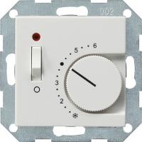 Gira Терморегулятор с размыкающим контактом 24V/10 (4)A и контрольной лампой