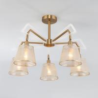 Потолочная люстра 60082/5 золотая бронза Eurosvet Alicante Потолочная люстра 60082/5 золотая бронза Eurosvet Alicante