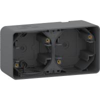 Schneider Electric Mureva Styl наруж Антрацит Бокс 2-ой , IP55
