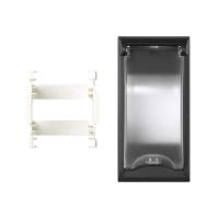 Simon Cima 500 Графит Плата с крышкой для монтажа автомат. выключателя в колонны, башни, боксы