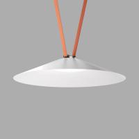 DK5668-WH+BK Cветильник для трека-ремня Belty Smart, серия Flow, со светодиодом, D600*H122мм, 48V DC, 24W, RA90, 120°, 2700-6500K, IP20, белый с черным, алюминий