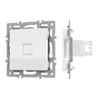 Arlight Механизм компьютерной розетки SCT-MPC1-PL-WH (RJ-45, CAT6) (-)