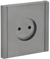 IEK FORTE&PIANO Сталь Розетка б/з винтовое крепление 10А FP518