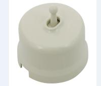 BIRONI Лизетта Пластик Слоновая кость Выключатель перекрестный 1-кл (тумблерный)