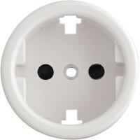 BIRONI Шедель Пластик Белый Накладка для розетки (скрытый смонтаж)