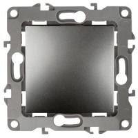 ЭРА 12-1001-12 Выключатель, 10АХ-250В, IP20, без м.лапок, 12, Графит