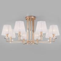 Потолочная люстра с абажурами 60114/8 золото Eurosvet Alegria Потолочная люстра с абажурами 60114/8 золото Eurosvet Alegria