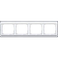 JUNG SL 500 Белая Рамка 4-ая горизонтальная