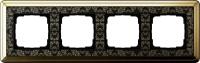 Gira ClassiX Art Латунь/Черный Рамка 4-ая