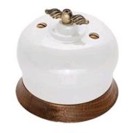 BIRONI Фаберже Керамика Перламутр Выключатель перекрестный 1-кл