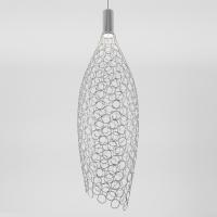 Подвесной светодиодный светильник с металлическим плафоном 90352/1 хром Eurosvet Ruche