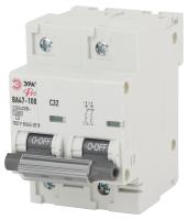 ЭРА NO-902-274 Pro Автоматический выключатель ВА47-100 2Р 32А 10 кА кривая С (6/60/1440)